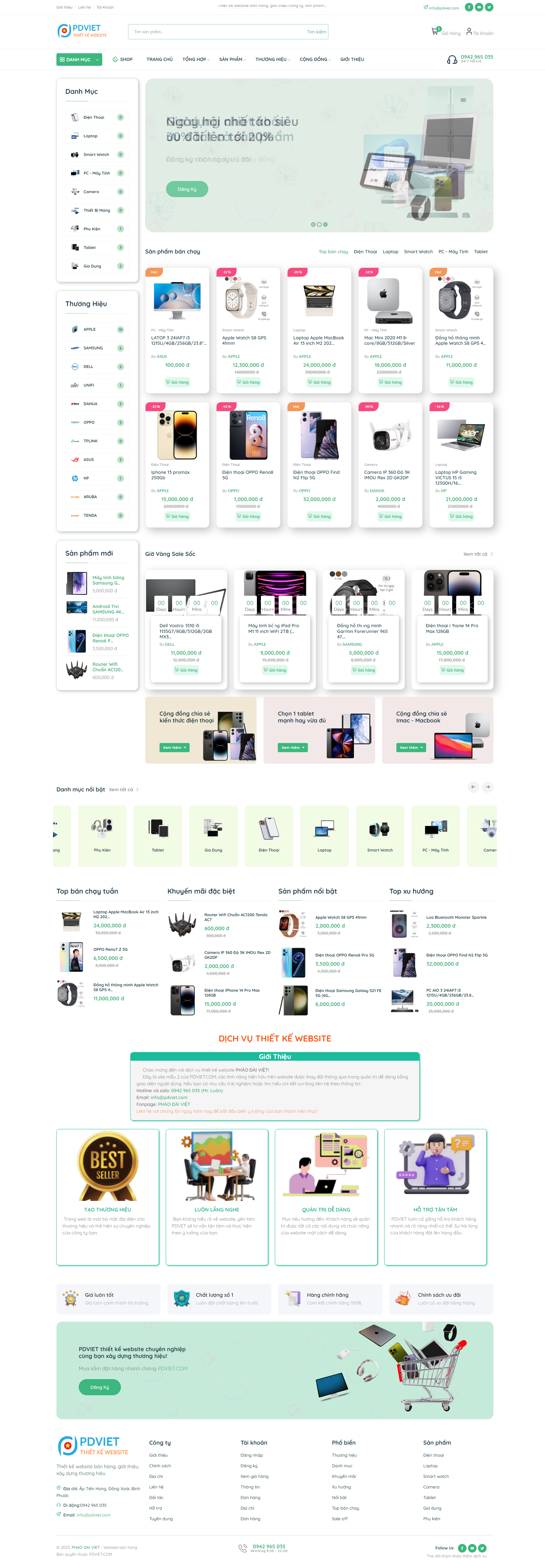 thiết kế website bán hàng chuyên nghiệp