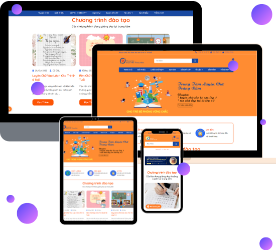 thiết kế website gia sư đẹp